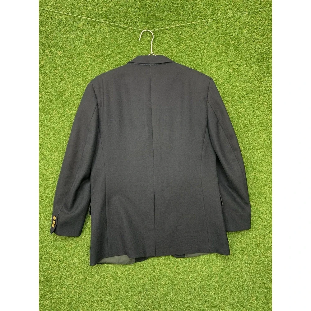 Brooks Brothers Brooksgate Blazer Suit Jacket Mens 40 Sports Coat Black 2 Button